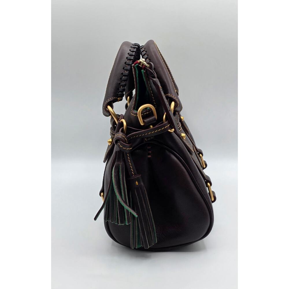 Dooney & Bourke Florentine Satchel 8L979 BM T Moro Brown Leather NWT Crossbody - Picture 5 of 16